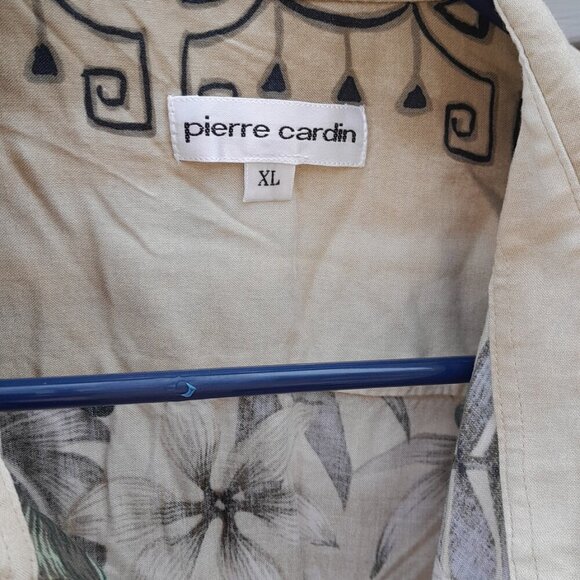 Pierre Cardin Mens XL button down casual tropical Hawaiian shirt - Picture 4 of 9